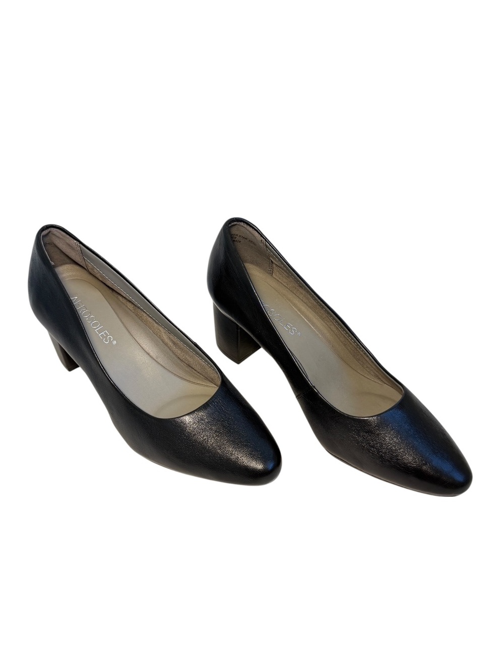 Aerosoles Silver Star Leather Pump | Black | Size 5.5 | Like New